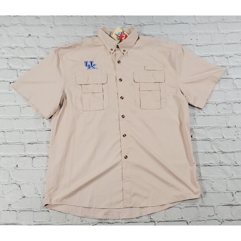 Men's Casual Button Down Shirt - Tan
